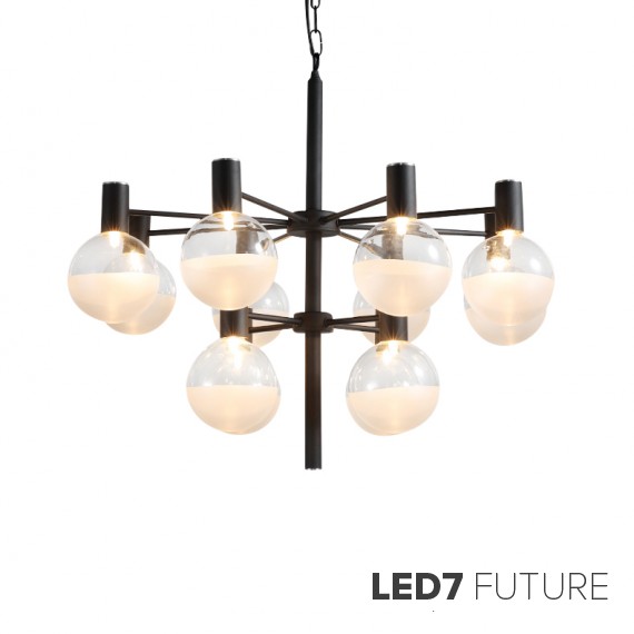 Loft Industry Modern - Bubbles Down Chandelier